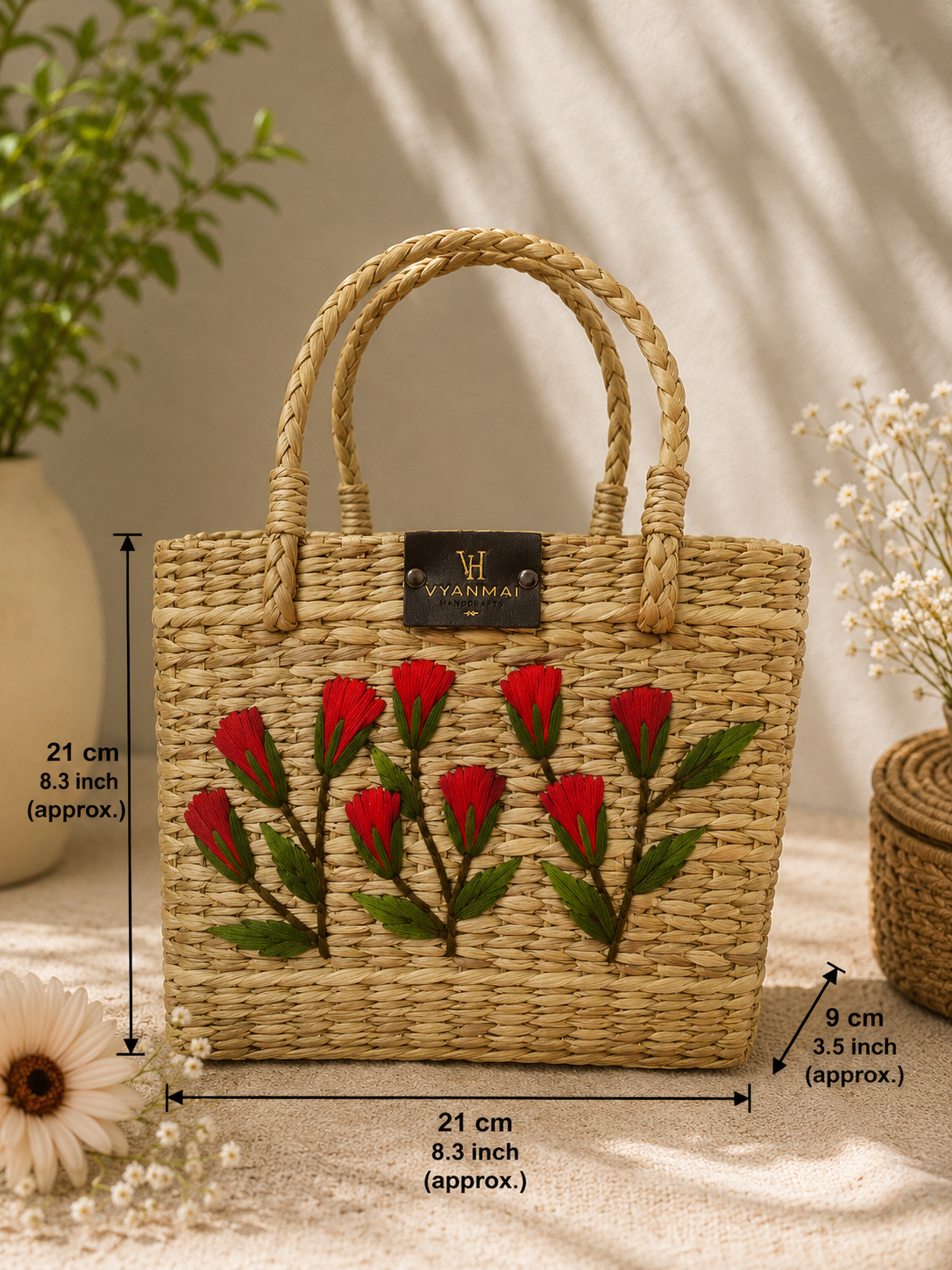 Crimson Bloom Kauna Tote
