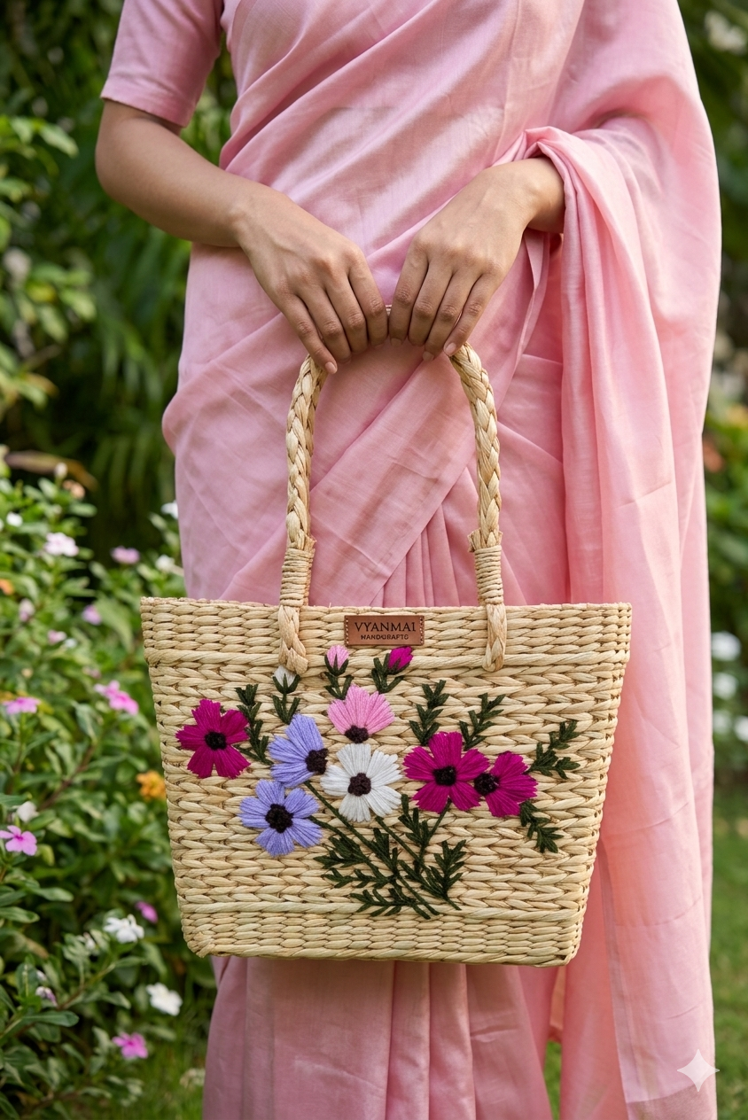 Market Bloom Kauna Tote carried by model