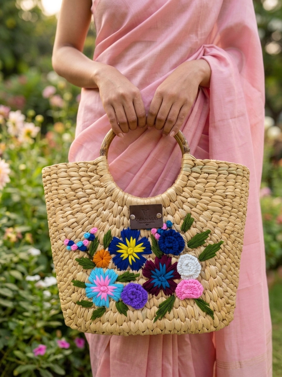 Island Daisy Bamboo Tote - alternate view